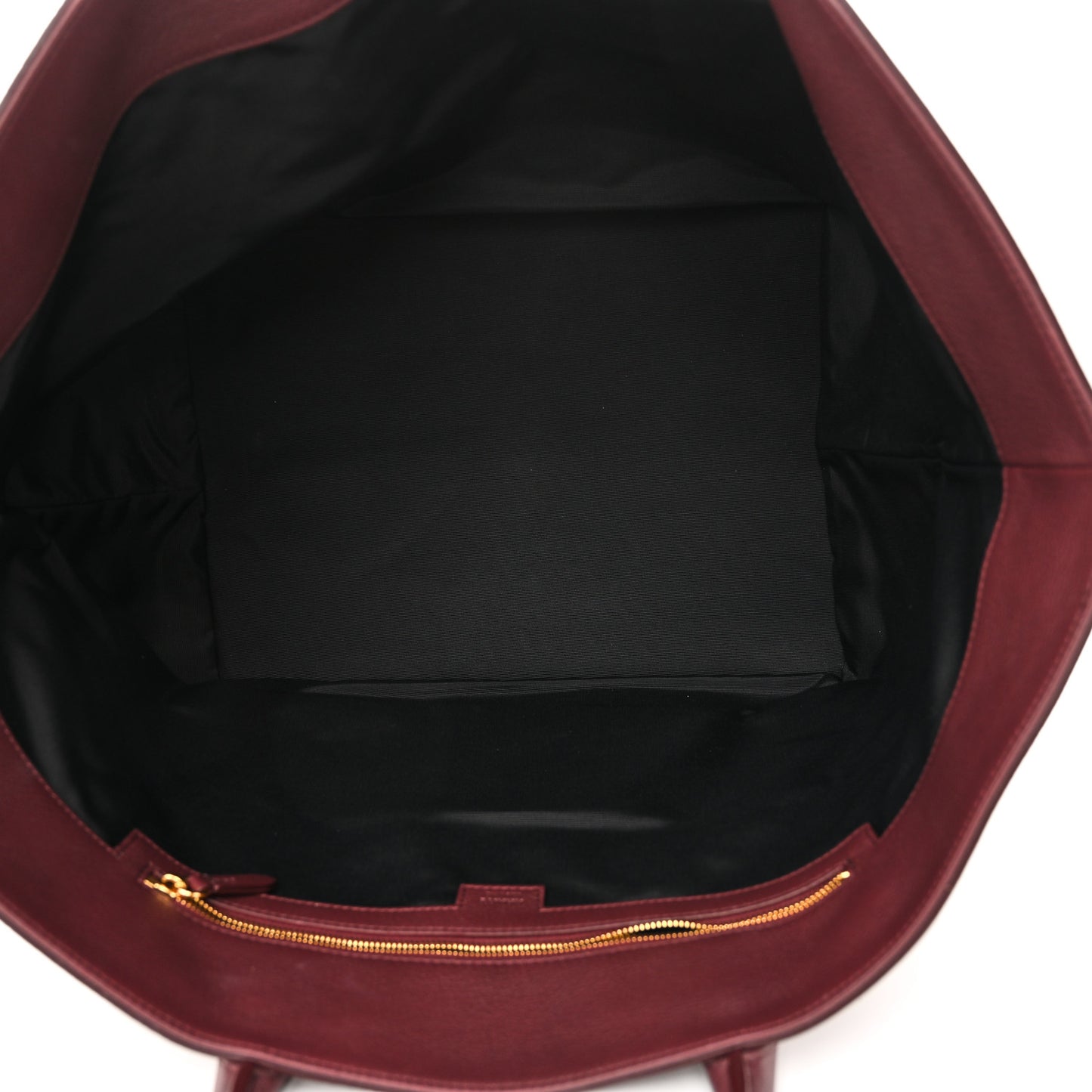 Pebbled Calfskin Medium Amelia Tote Burgundy