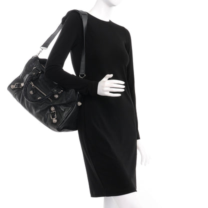 Balenciaga Agneau Giant 21 Silver Hardware Part Time Black 2 of 8