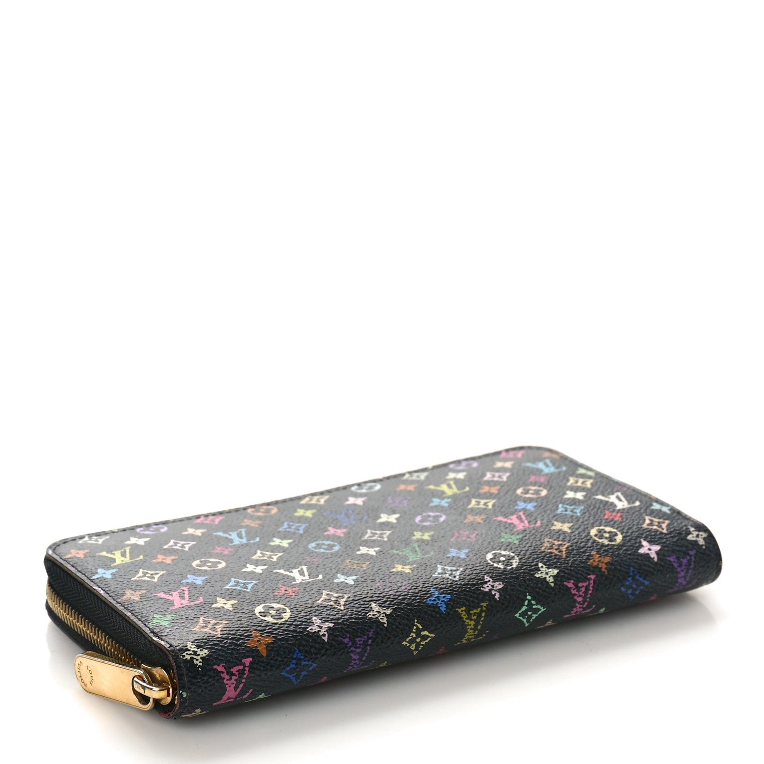 Louis Vuitton Monogram Multicolor Zippy Wallet Black Grenade 4 of 8