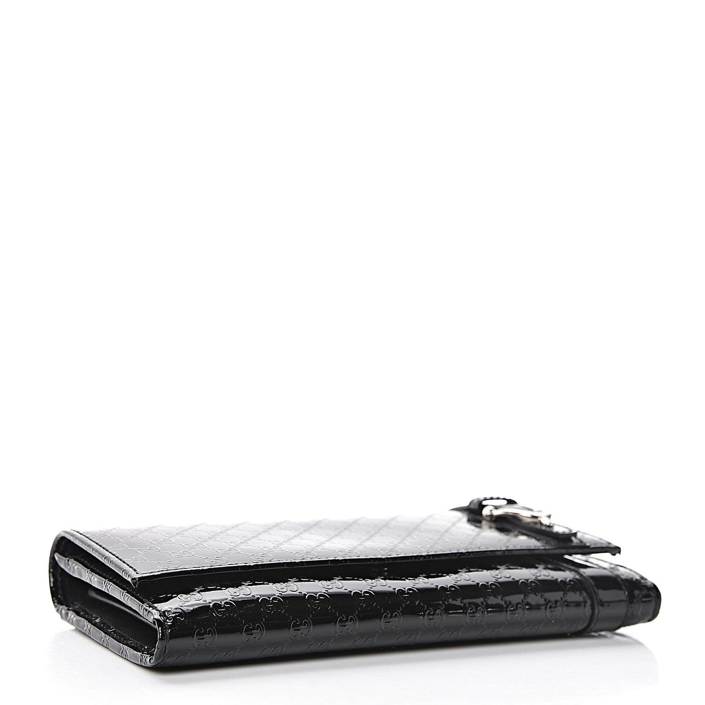 Patent Microguccissima Nice Wallet Black