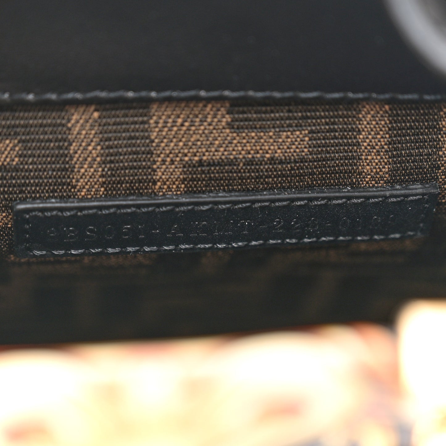 X VERSACE Vitello King Catalan Mirror Plexiglass Fendace FF Baroque Logo Mini Fendi Sunshine Shopper Tote Black Gold