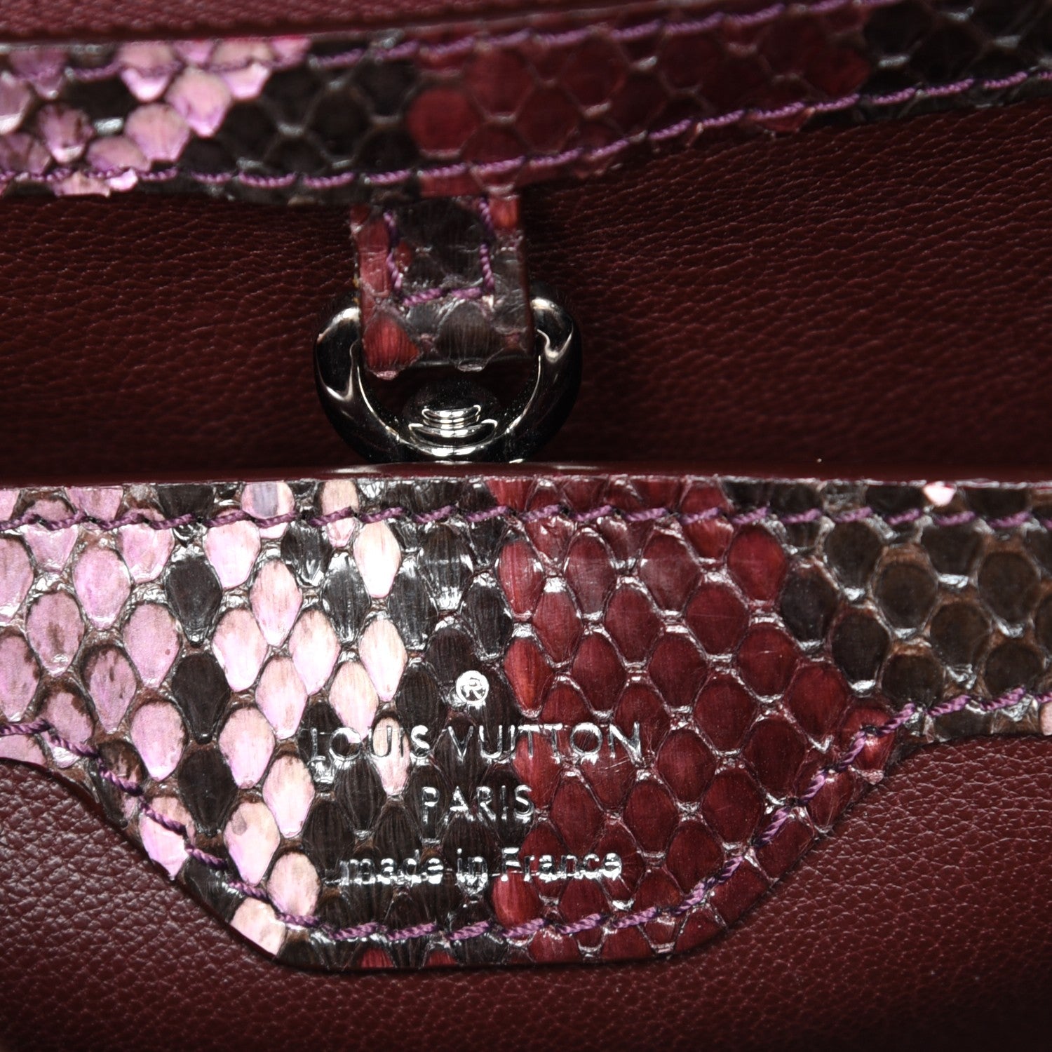Louis Vuitton Python Capucines BB Pink 7 of 8