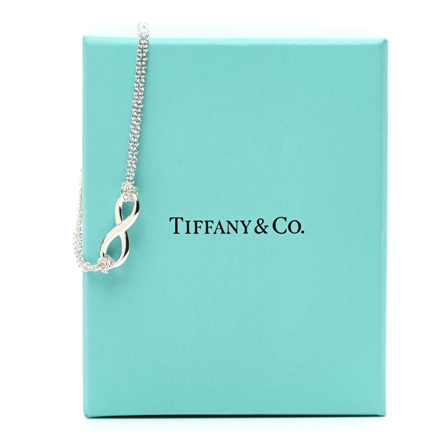 Tiffany Sterling Silver Infinity Double Chain Bracelet 4 of 4