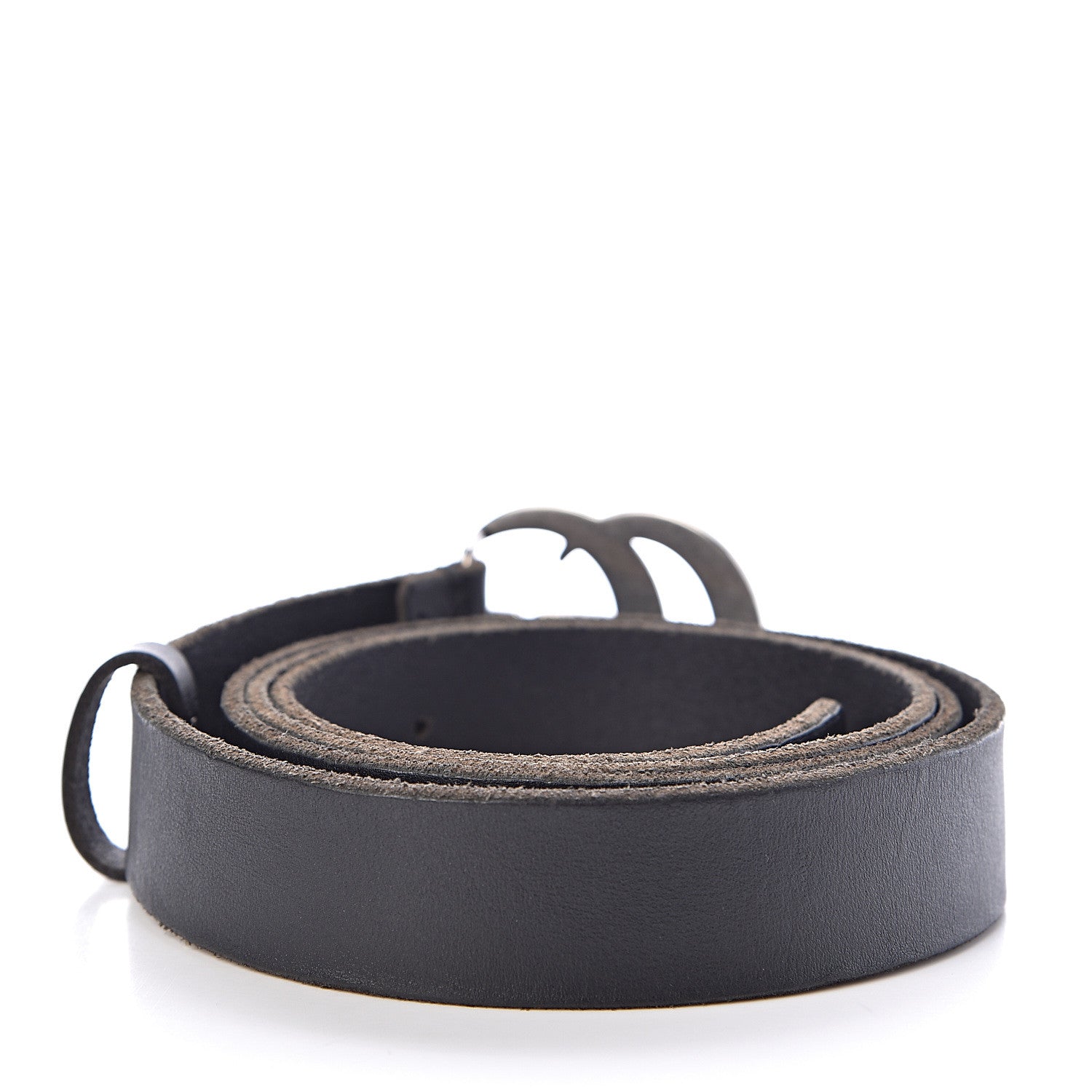 Gucci Cuoio Toscano Nickel Double G 30mm Belt 115 46 Black 3 of 7