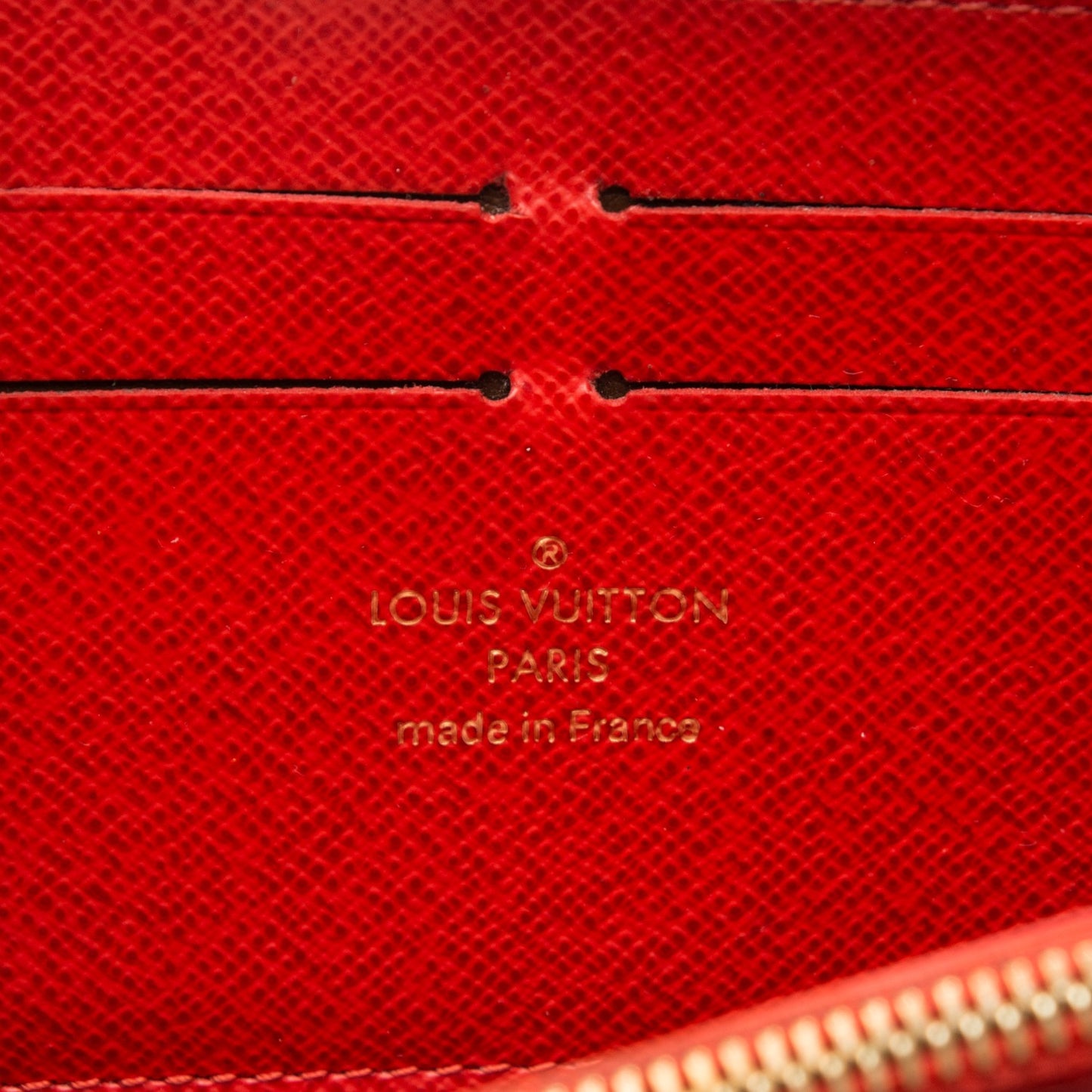 Mon Monogram Zippy Wallet Vert Clair Rouge