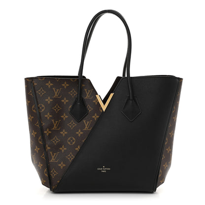 Louis Vuitton Calfskin Monogram Kimono Tote Black 1 of 11
