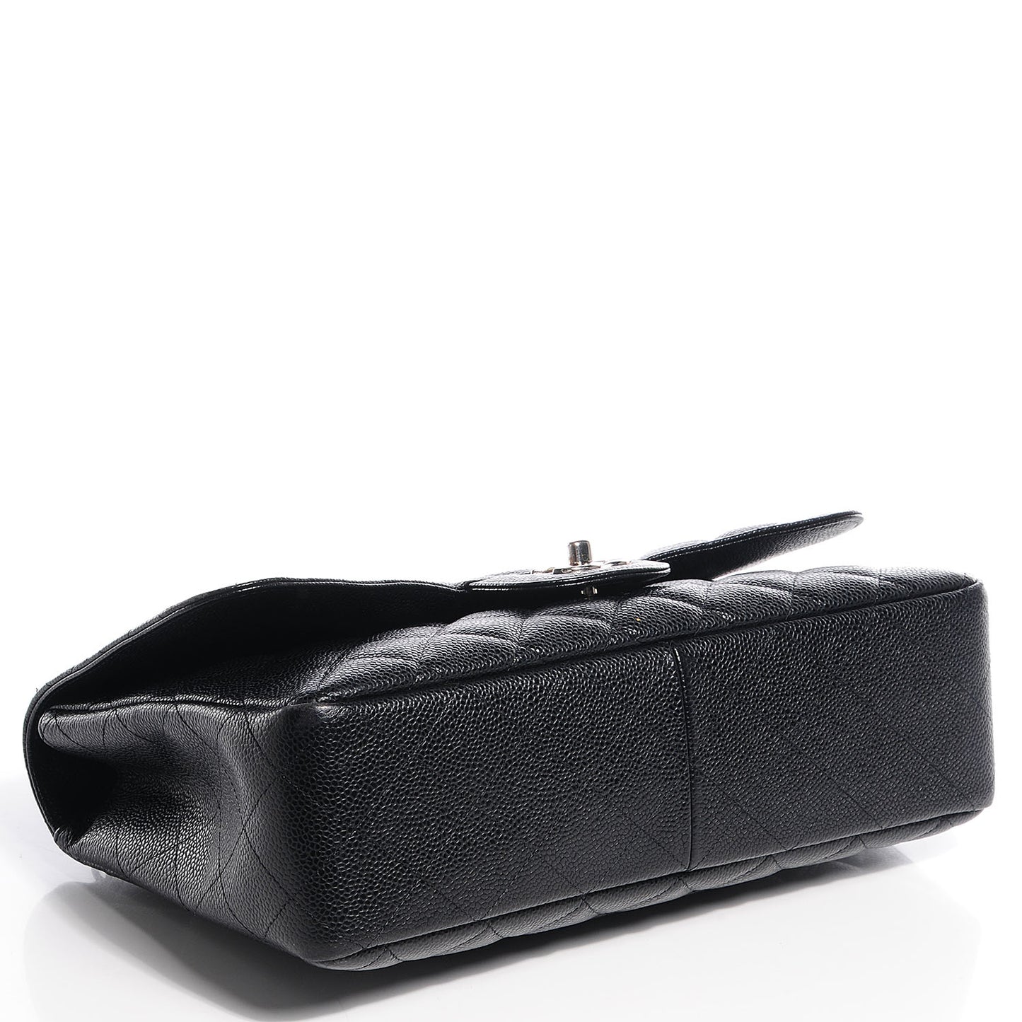 Caviar Jumbo Single Flap Black