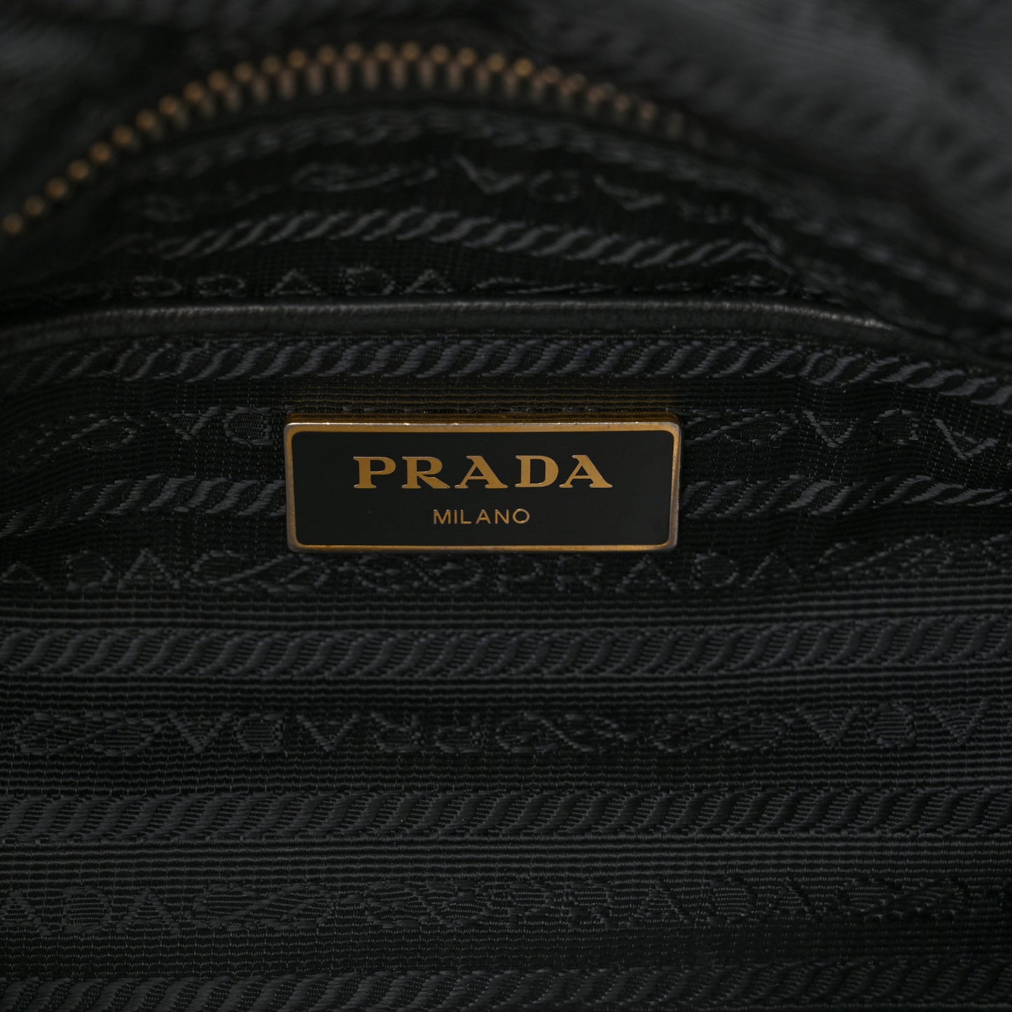 Tessuto Nylon Saffiano Tote Black
