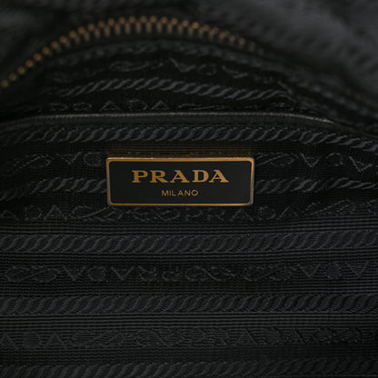Prada Tessuto Nylon Saffiano Tote Black 5 of 10