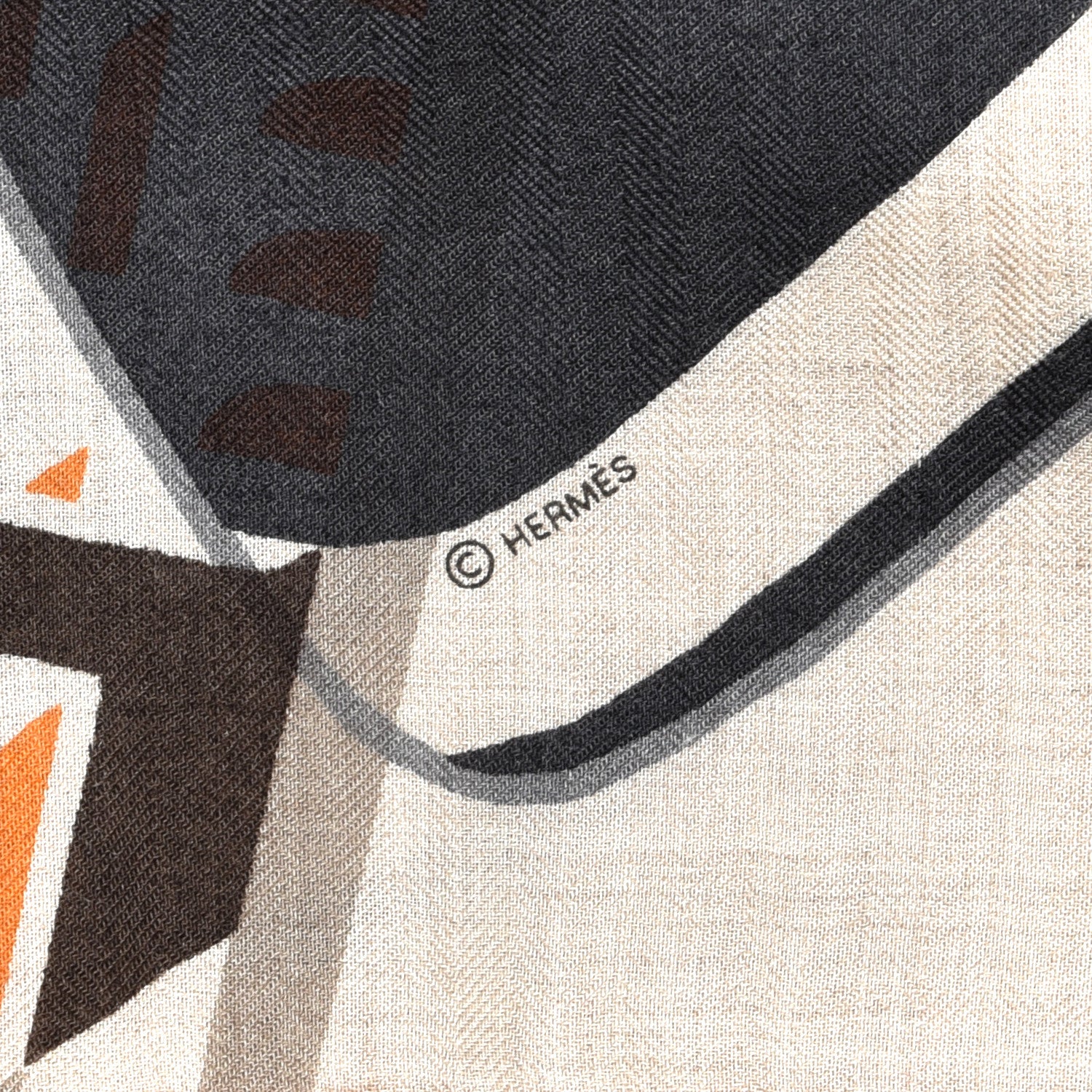 Hermes Cashmere Silk Shawl 140 3 of 4