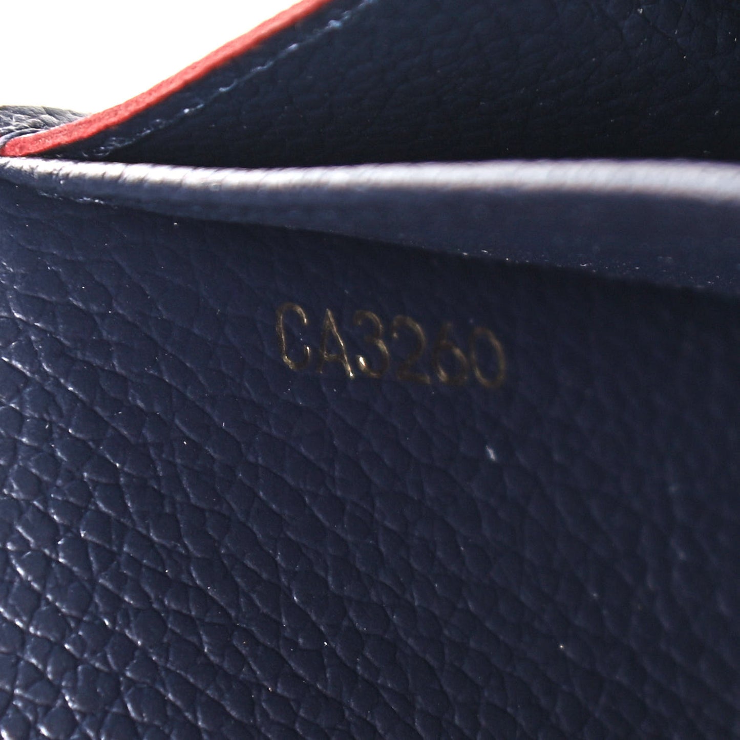 Empreinte Sarah Wallet NM Marine Rouge