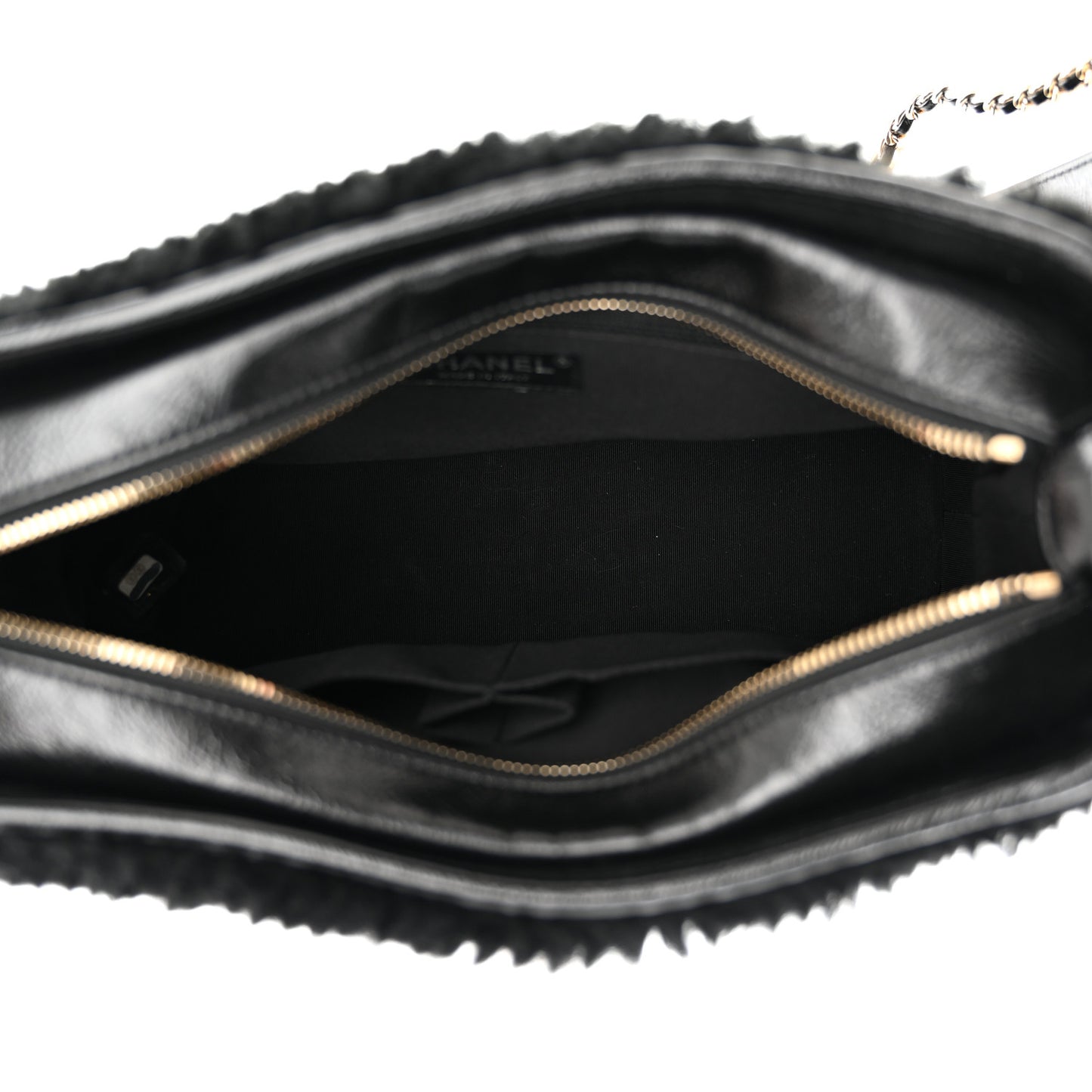 Shearling Medium Gabrielle Hobo Black