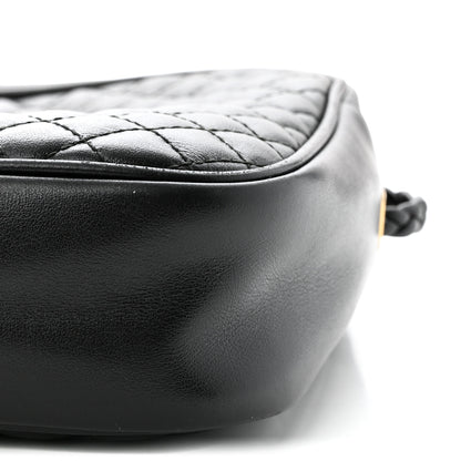 Gucci Calfskin Web Trapuntata Small GG Shoulder Bag Black 10 of 11