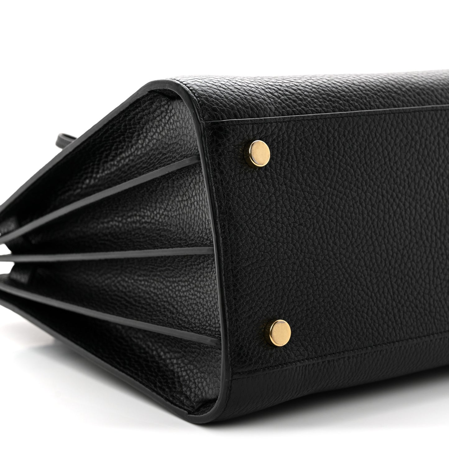 Grained Calfskin Small Sac De Jour Black