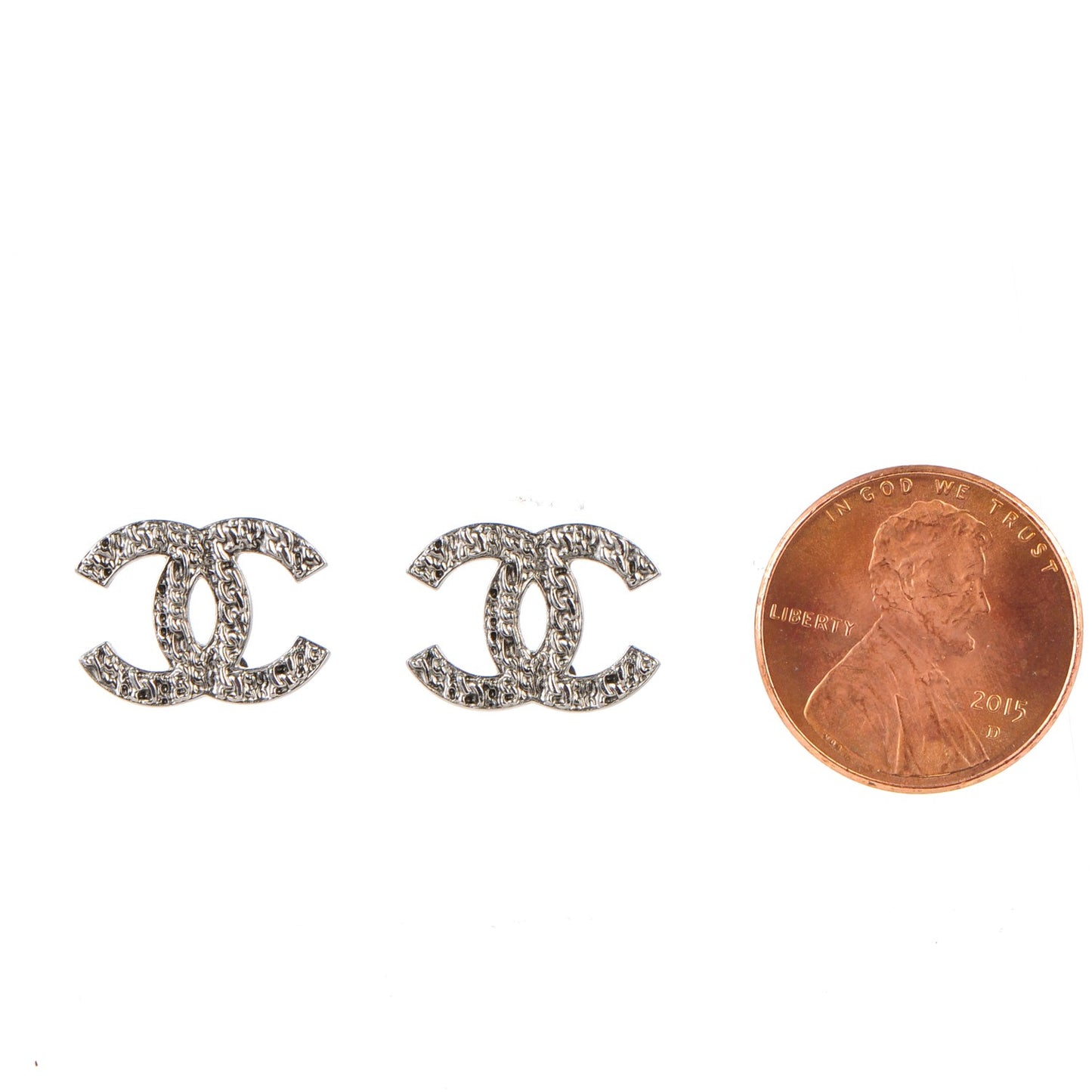 CC Chain Earrings Silver