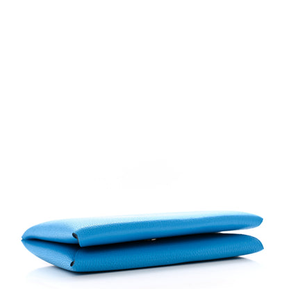 Hermes Chevre Chamkila Calvi Card Case Bleu Frida 4 of 8