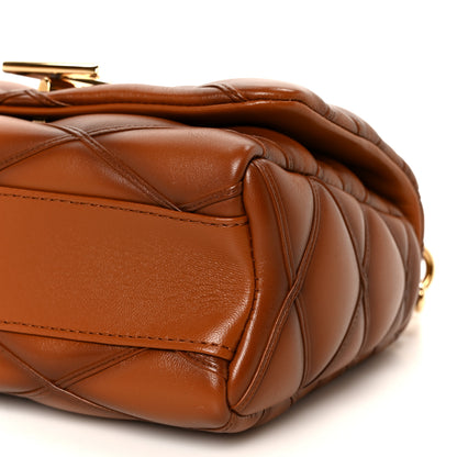 Louis Vuitton Lambskin Malletage Top Handle GO-14 MM Toast Tan 11 of 12