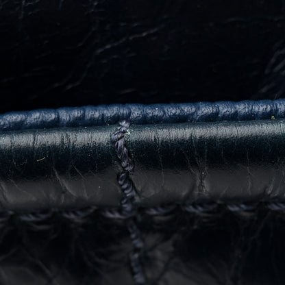 Chanel Glazed Calfskin Large Deauville Tote Blue 14 of 17