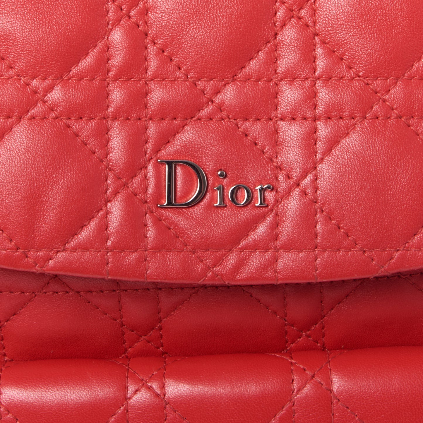 Lambskin Cannage Large Stardust Backpack Red