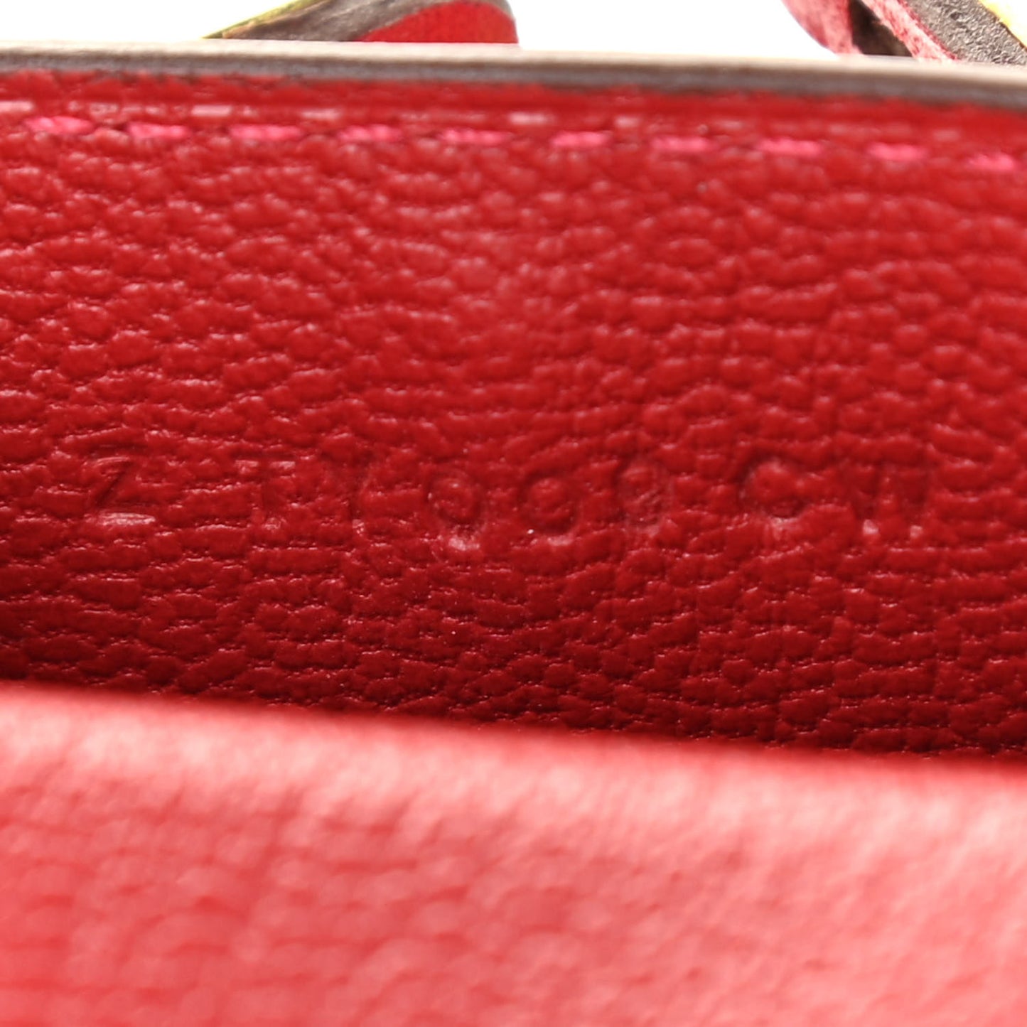 Tadelakt Mini Kelly Twilly Bag Charm Rouge Vif