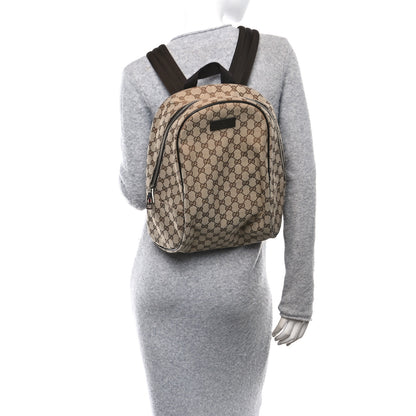 Gucci Monogram Travel Backpack Dark Brown 2 of 10