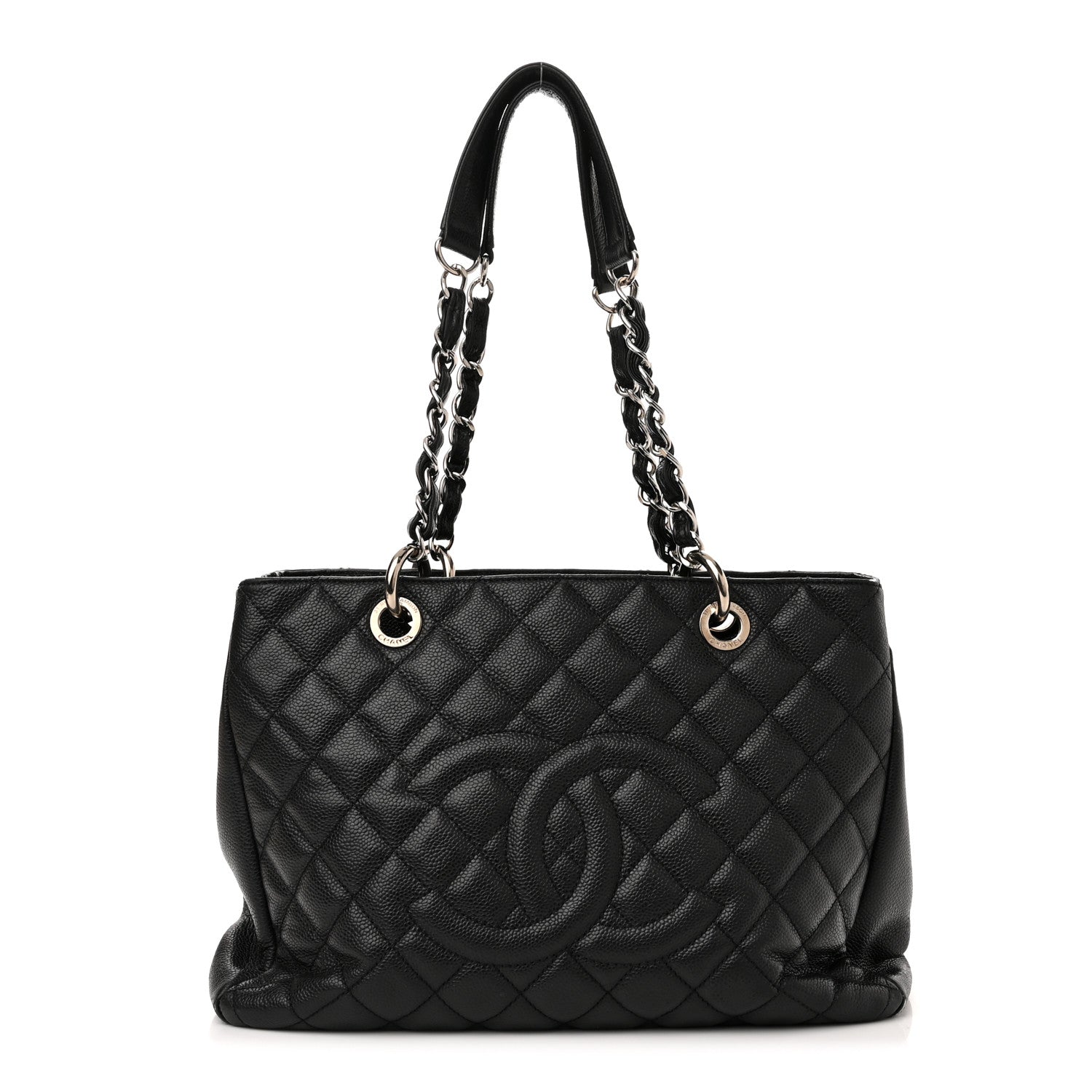 Chanel Caviar Quilted Grand Shopping Tote GST Black 1 of 11