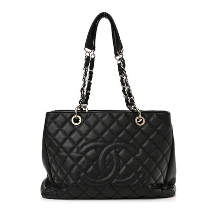 Chanel Caviar Quilted Grand Shopping Tote GST Black 1 of 11
