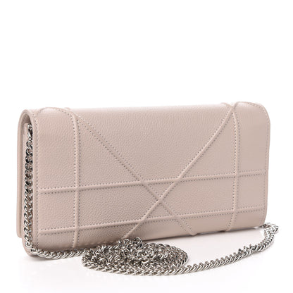 Christian Dior Grained Calfskin Diorama Croisiere Chain Wallet Rose Poudre 3 of 10