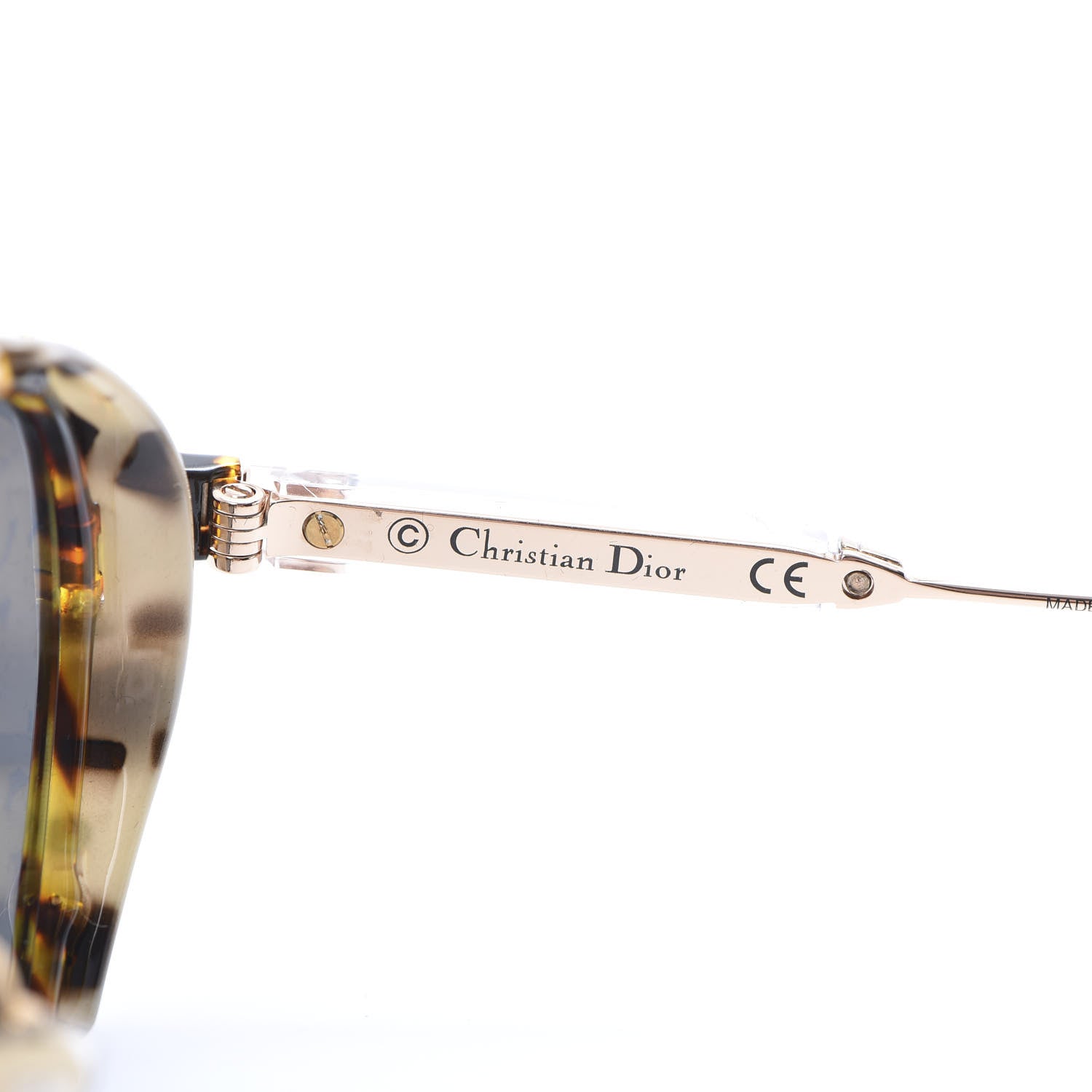 Christian Dior Acetate Leaf Print Umbrage Round Sunglasses Pink Foliage 6 of 7