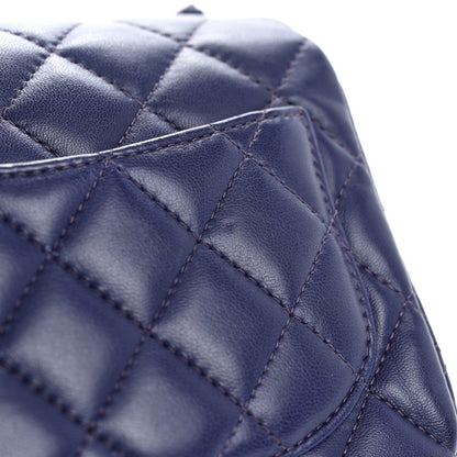 Chanel Lambskin Quilted Mini Square Flap Dark Purple 11 of 11