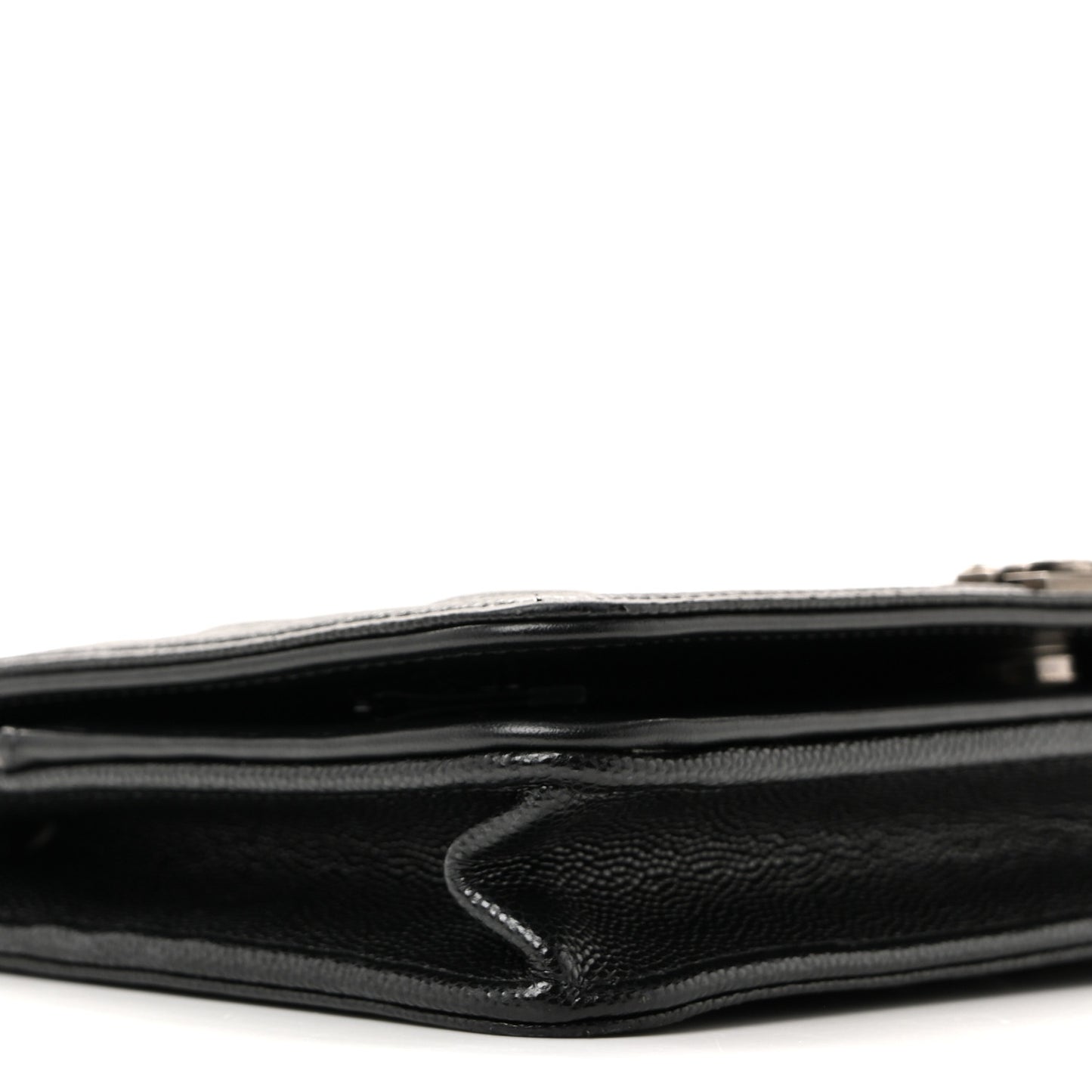 Caviar Quilted Boy Wallet On Chain WOC Black