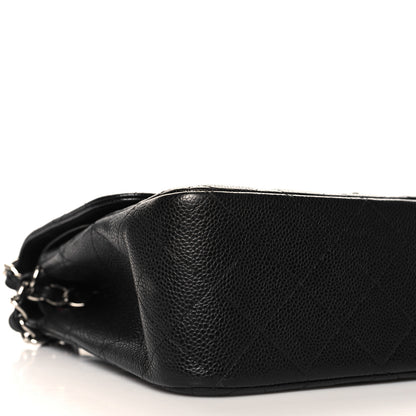 Chanel Caviar Quilted Jumbo Double Flap Black 9 of 12
