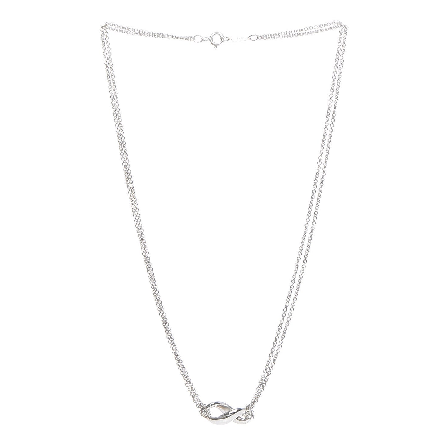 Sterling Silver Figure 8 Pendant Necklace