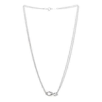 Tiffany Sterling Silver Figure 8 Pendant Necklace 3 of 6