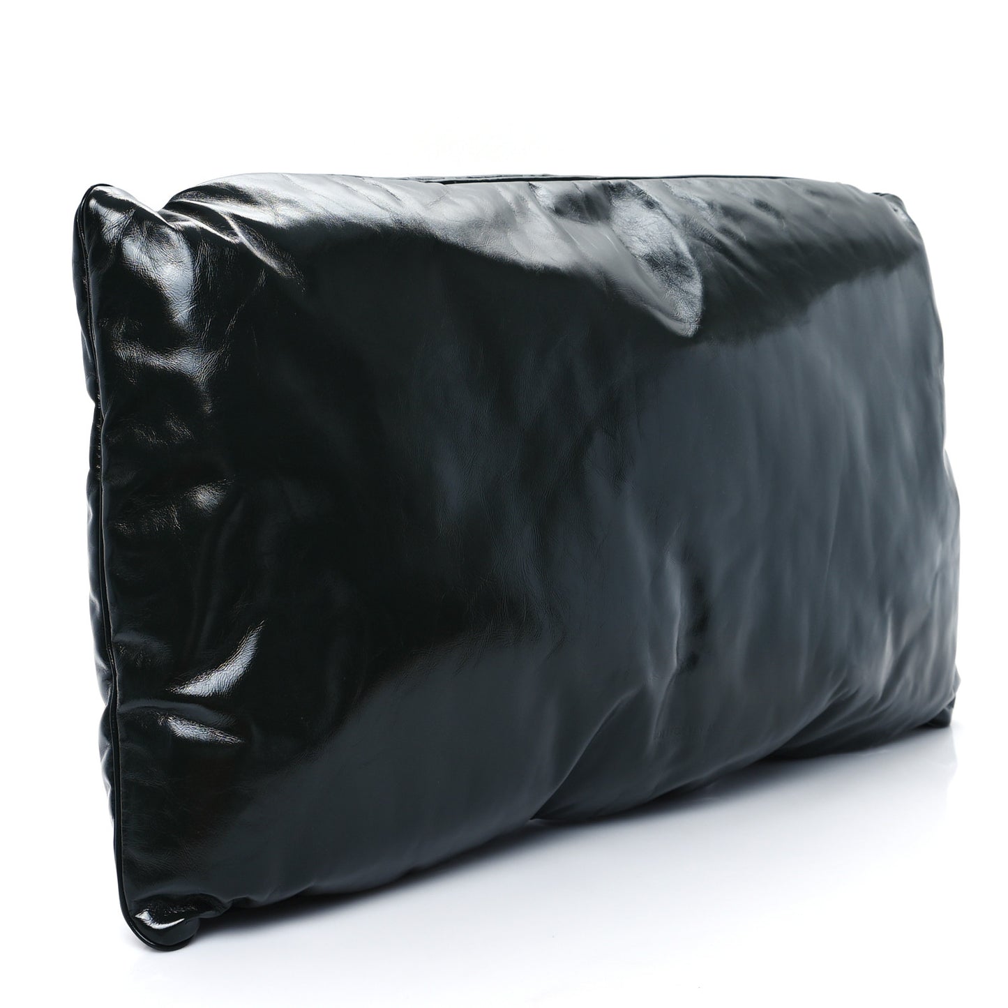 Patent Large Pillow Pouch Emerald Green