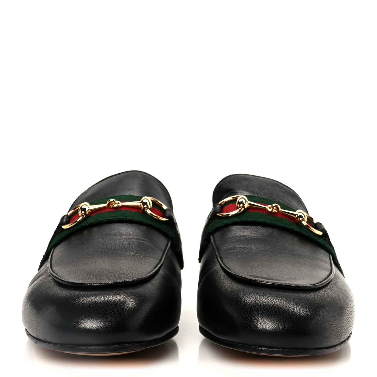 Gucci Malaga Kid Web Womens Princetown Slippers 37 Black 3 of 10