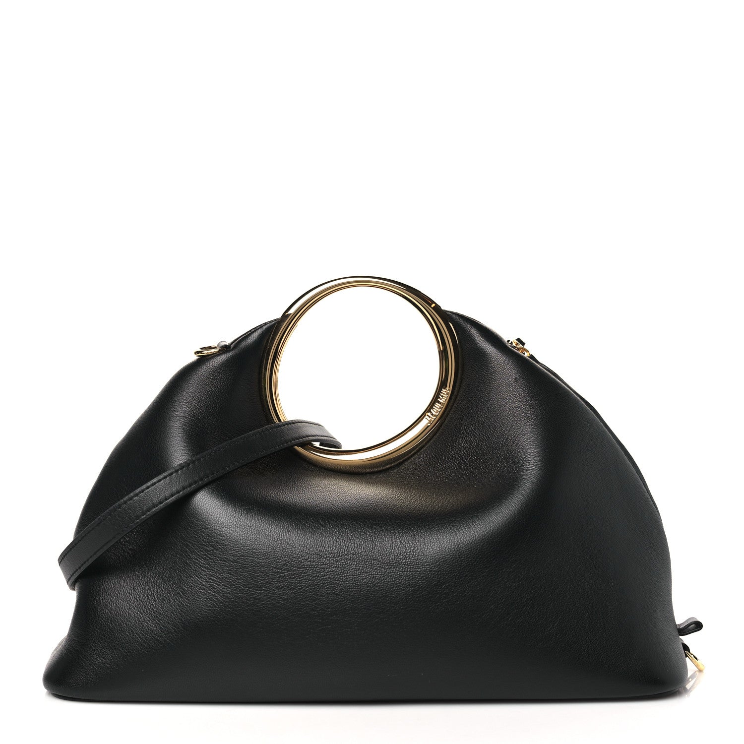 Jacquemus Lambskin Le Calino Ring Top Handle Bag Black 1 of 8
