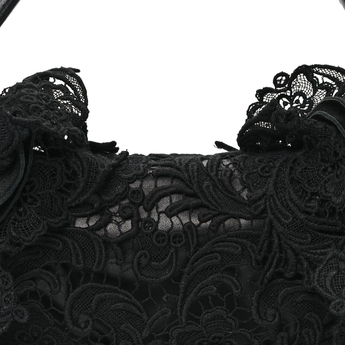 Lace Pizzo S Baguette Black