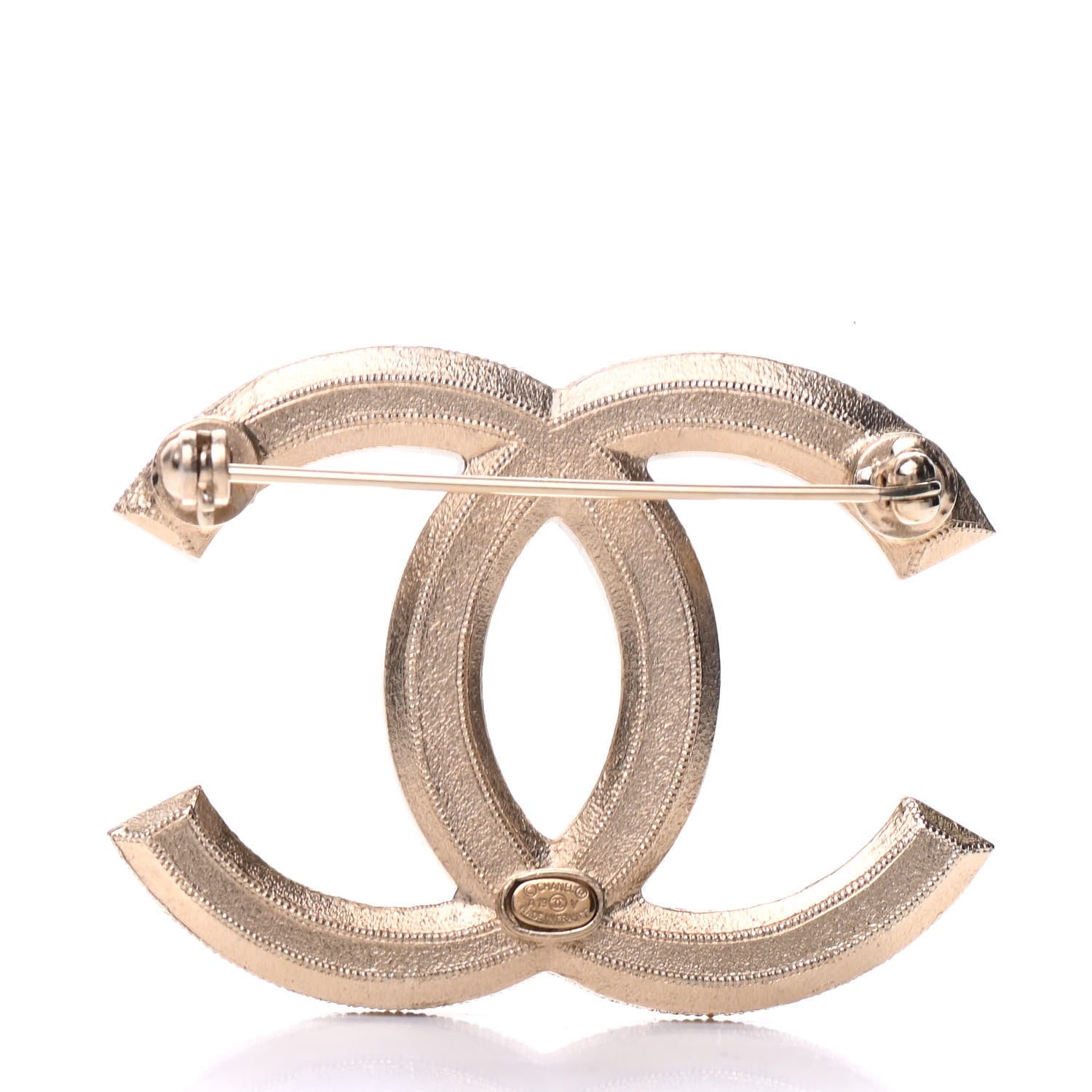 Chanel Pearl CC Brooch Gold 3 of 5