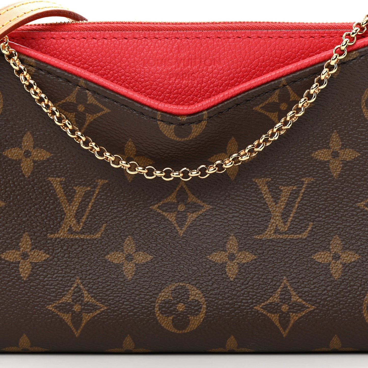 Monogram Pallas Clutch Poppy