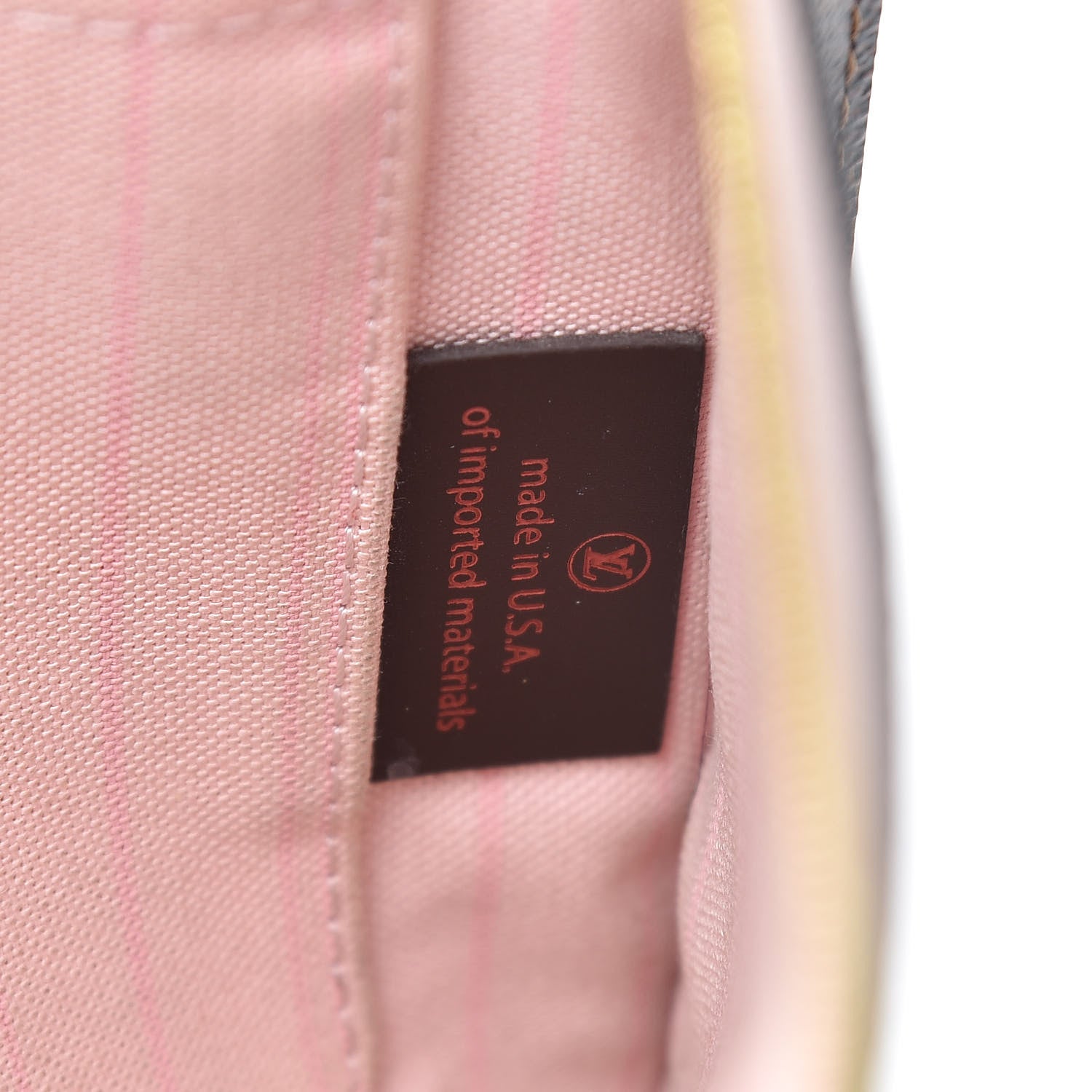Louis Vuitton Damier Ebene Neverfull MM GM Pochette Rose Ballerine 7 of 14