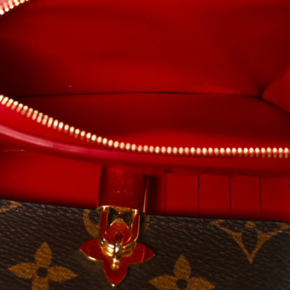 Louis Vuitton Monogram Flower Lock Compact Wallet Coquelicot 6 of 8