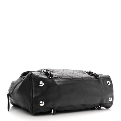 Chanel Lambskin Quilted Medium Chain Around Tote Black 3 of 12