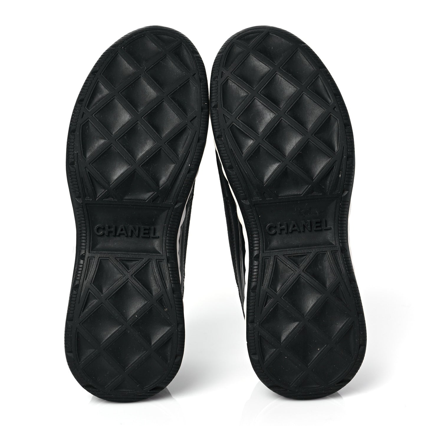 Velvet Calfskin Mixed Fibers CC Sneakers 38 Black