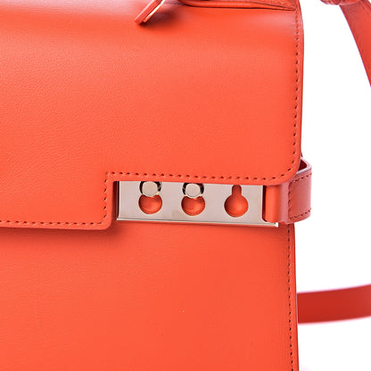 Delvaux Calfskin MM Tempete Satchel Red 10 of 10