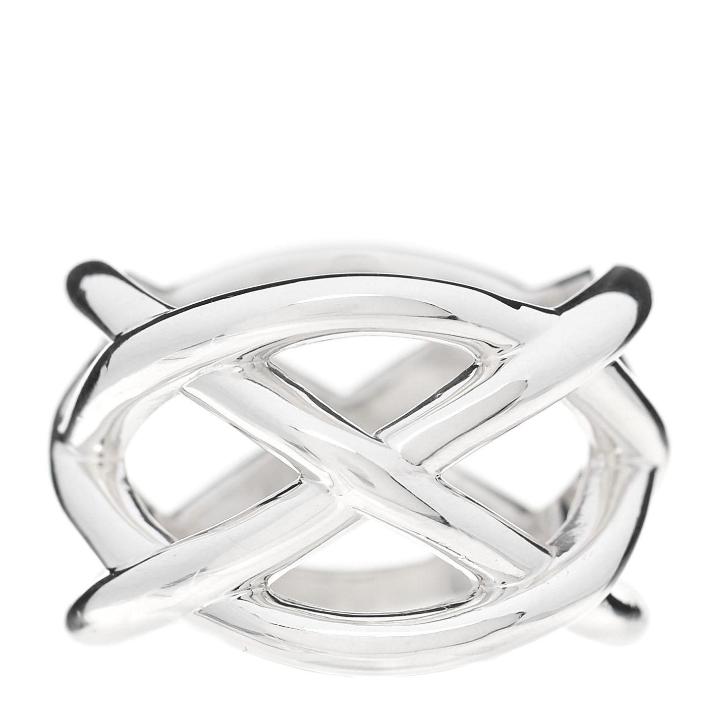 Sterling Silver Weave Ring 47 4.