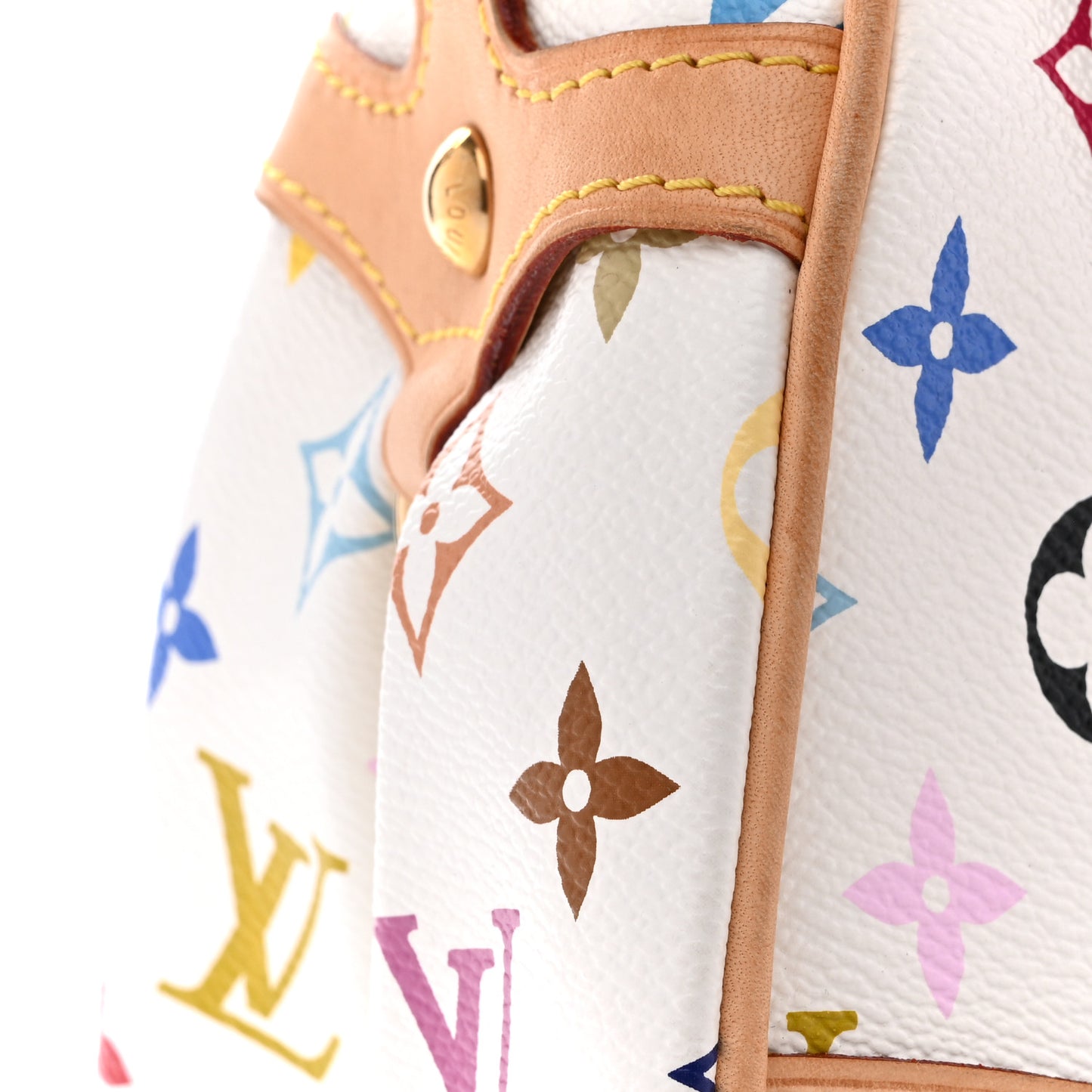 Monogram Multicolor Beverly MM White