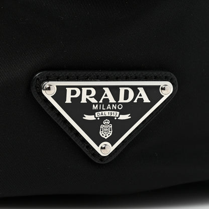 Prada Nylon New Vela Studded Backpack Black Green 8 of 8