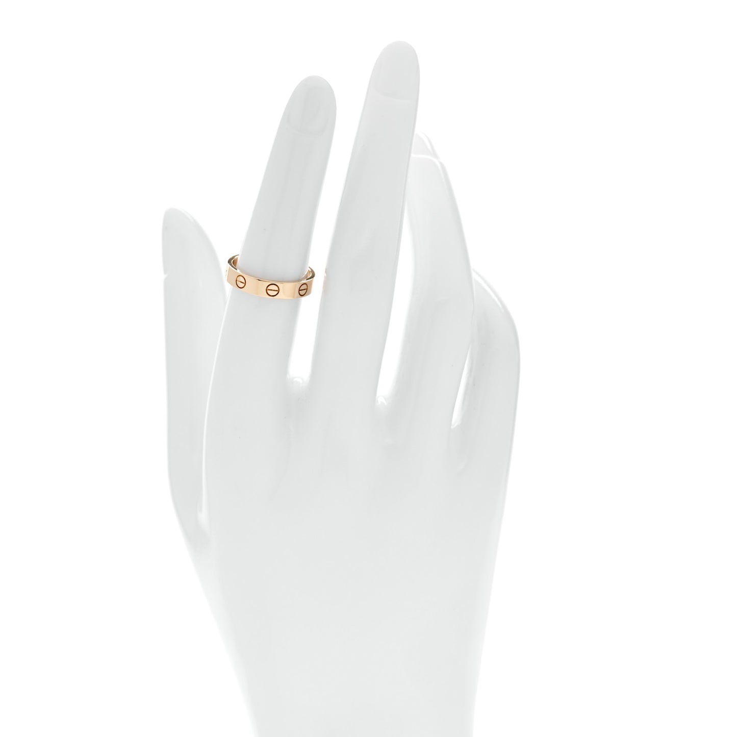 18K Yellow Gold 3.5mm LOVE Wedding Band Ring 52 6