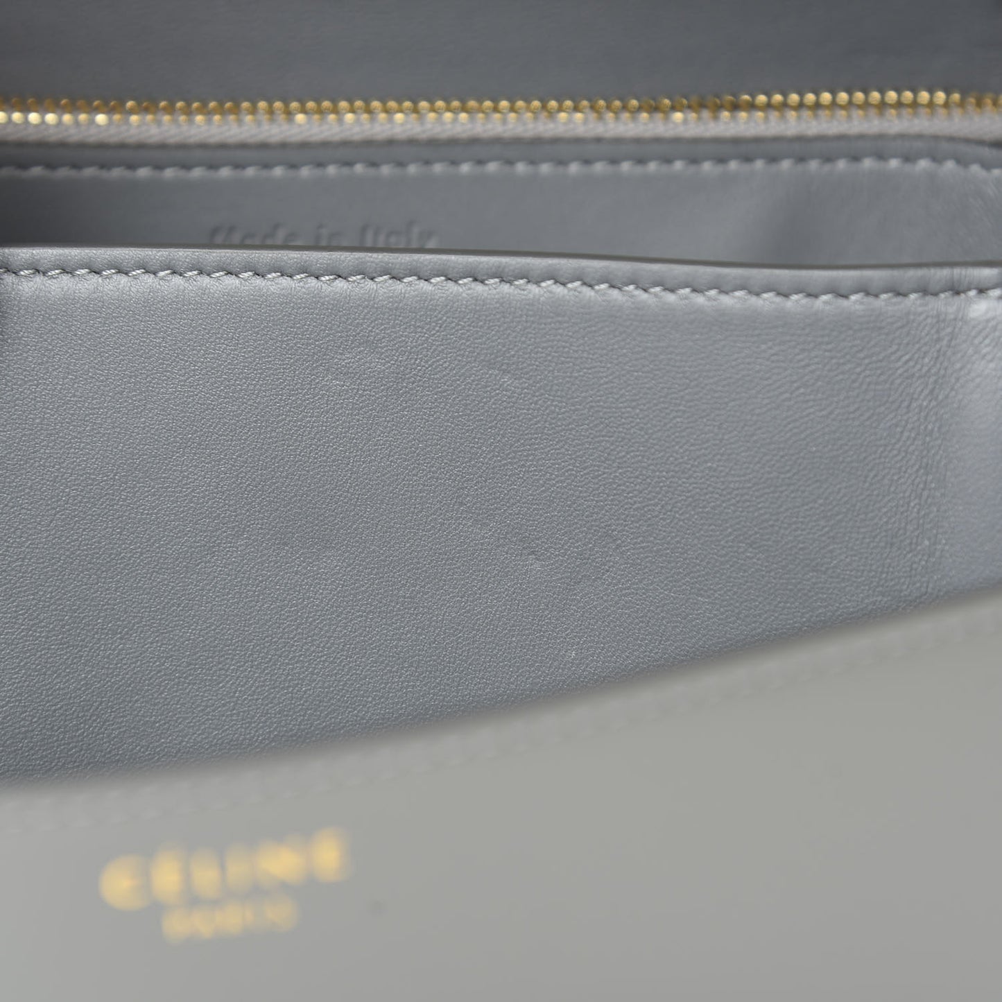 Box Calfskin Medium Classic Box Flap Bag Zinc